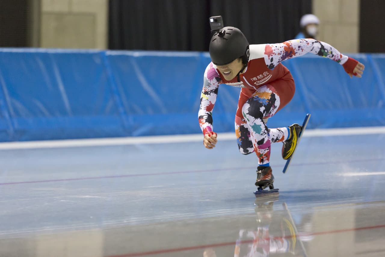 SPEED SKATING JOJI KATO WITH VR CAMERA by FIXER TOKYO