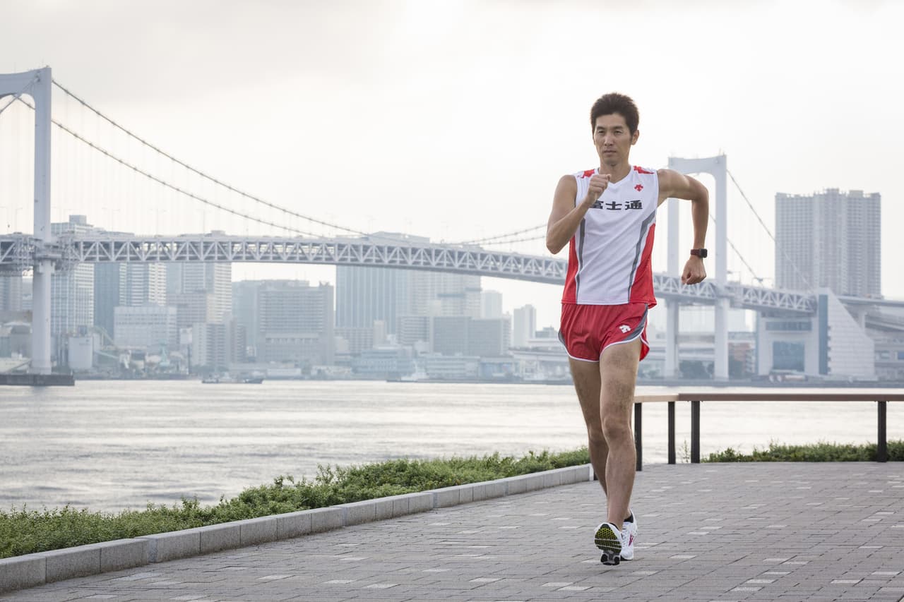 Japanese Race Walk Olympian Koichiro Morioka VR shoot in Tokyo